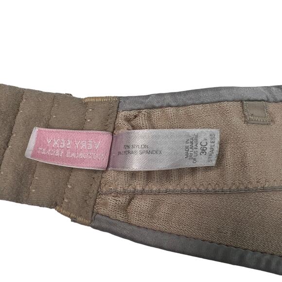 Victoria's Secret Very Sexy Strapless Underwire Bra Convertible Light Purple 36C - Picture 7 of 8